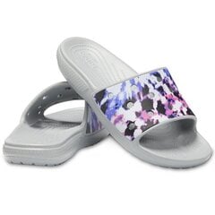 Sieviešu pludmales čības Crocs Classic Crocs Tie Dye Mania Slide W 206481 97K, 53570 cena un informācija | Peldēšanas apavi | 220.lv