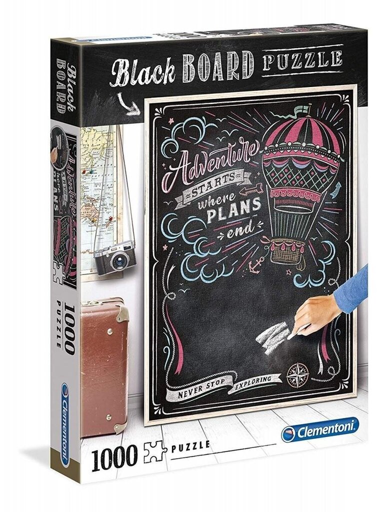 Puzle Clementoni Black Board Travel, 1000 d. cena un informācija | Puzles, 3D puzles | 220.lv