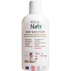 Пена для ванн для младенцев Eco by Naty, 200 мл цена и информация | Косметика для мам и детей | 220.lv
