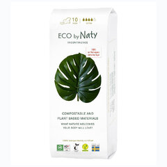 Higiēniskās paketes Eco by Naty Extra, 10 gab. cena un informācija | Tamponi, higiēniskās paketes, ieliktnīši | 220.lv