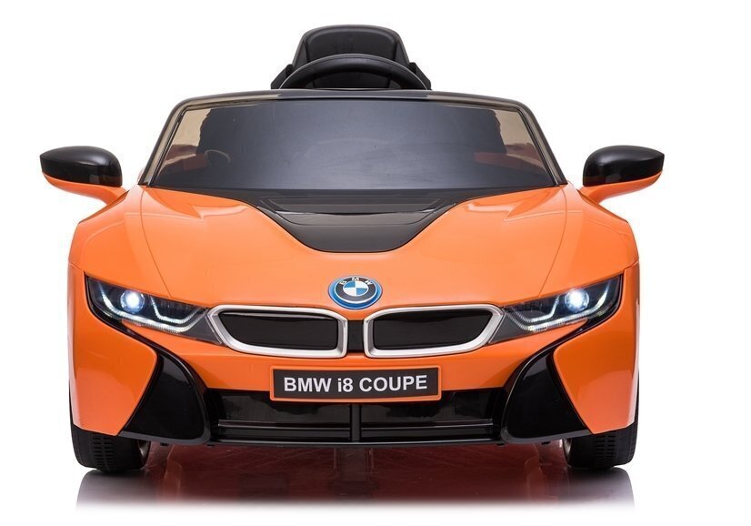 Elektromobilis bērniem BMW I8 JE1001, oranžs cena un informācija | Bērnu elektroauto | 220.lv