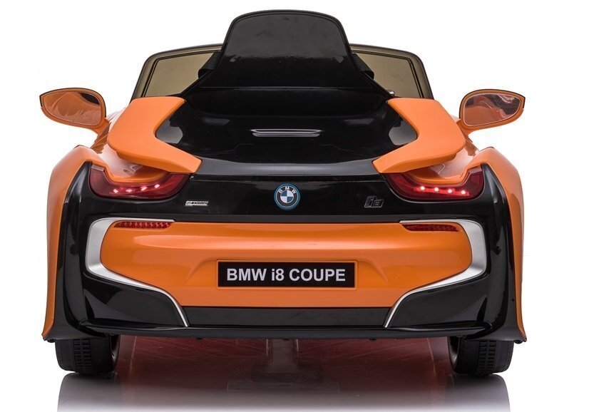 Elektromobilis bērniem BMW I8 JE1001, oranžs cena un informācija | Bērnu elektroauto | 220.lv