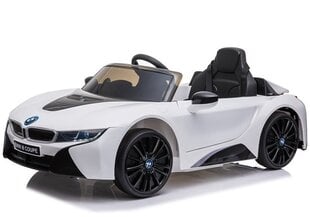 Elektromobilis bērniem BMW I8 JE1001, balts cena un informācija | Bērnu elektroauto | 220.lv