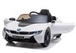 Elektromobilis bērniem BMW I8 JE1001, balts цена и информация | Bērnu elektroauto | 220.lv