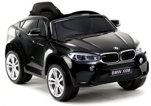 Elektromobilis bērniem BMW X6, melns цена и информация | Электромобили для детей | 220.lv