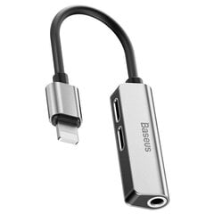 Адаптер Baseus 3-в-1, серый цена и информация | Адаптеры и USB разветвители | 220.lv