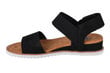 Sandales sievietēm Skechers Desert Kiss 31440-BLK, melnas cena un informācija | Sieviešu sandales | 220.lv