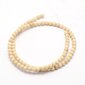 Dabiskas pārakmeņotas koka pērles 4 mm cena un informācija | Rotu veidošana, pērļošana | 220.lv