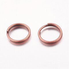 Dubultais gredzens, bez niķeļa, 8 mm, 20 gab. cena un informācija | Rotu veidošana, pērļošana | 220.lv