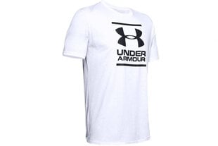 T-krekls vīriešiem Under Armour GL Foundation SS Tee 1326849-100, balts цена и информация | Мужская спортивная одежда | 220.lv