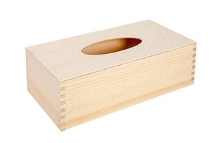 Деревянная коробочка для салфеток, 25х13х8 см цена и информация | Аксессуары для ванной комнаты | 220.lv
