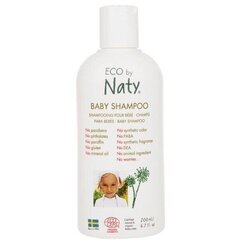 Шампунь для волос для младенцев Eco by Naty, 200 мл цена и информация | Косметика для мам и детей | 220.lv