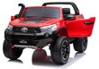 Elektromobilis bērniem Toyota Hilux, sarkans lakots cena un informācija | Bērnu elektroauto | 220.lv