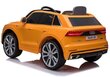Elektromobilis bērniem Audi Q8 JJ2066, dzeltens lakots cena un informācija | Bērnu elektroauto | 220.lv