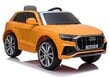 Elektromobilis bērniem Audi Q8 JJ2066, dzeltens lakots cena un informācija | Bērnu elektroauto | 220.lv