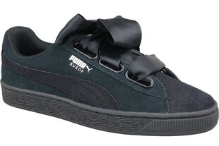 Повседневные женские туфли Puma Wns Suede Heart Pebble 365210-04, черные цена и информация | Спортивная обувь для женщин | 220.lv