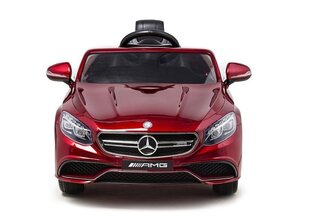 Elektromobilis bērniem Mercedes S63, sarkans lakots cena un informācija | Bērnu elektroauto | 220.lv