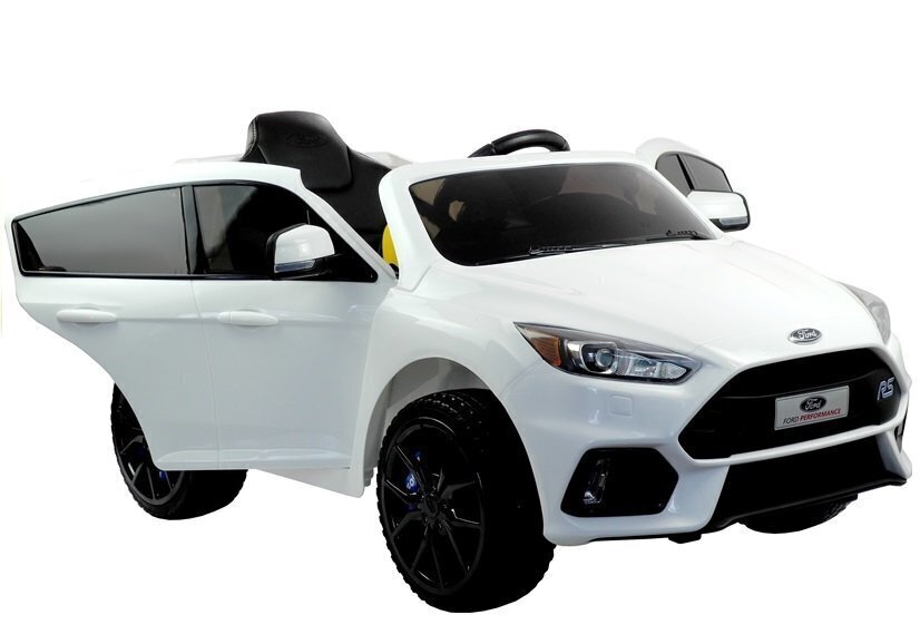 Elektromobilis bērniem Ford Focus RS, balts cena un informācija | Bērnu elektroauto | 220.lv