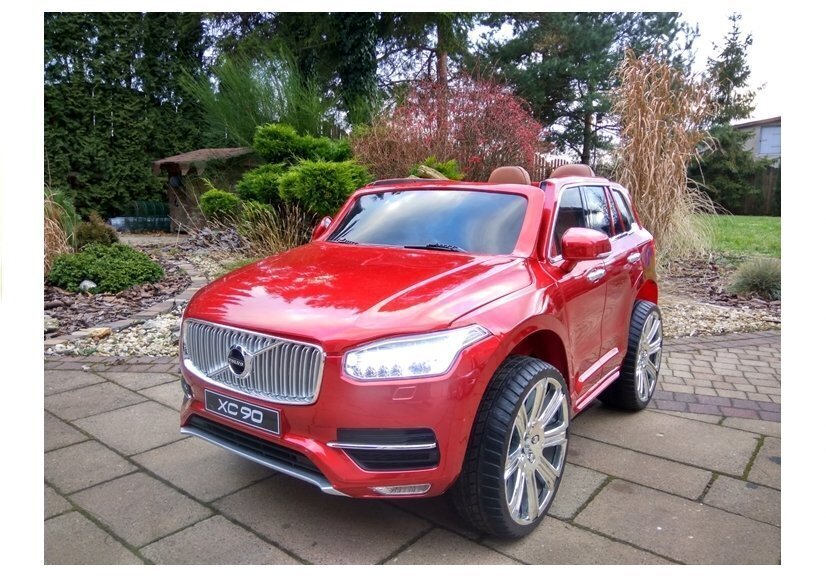 Elektromobilis bērniem VOLVO XC90, sarkans lakots cena un informācija | Bērnu elektroauto | 220.lv