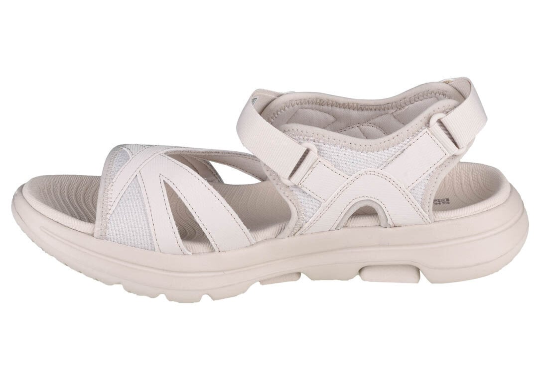 Sandales sievietēm Skechers Go Walk 5-Restored 140098-NAT, baltas cena un informācija | Sieviešu sandales | 220.lv