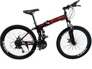 Velosipēds - 26&#34; XGSR T101 MTB Saliekamais Black/Red цена и информация | Велосипеды | 220.lv