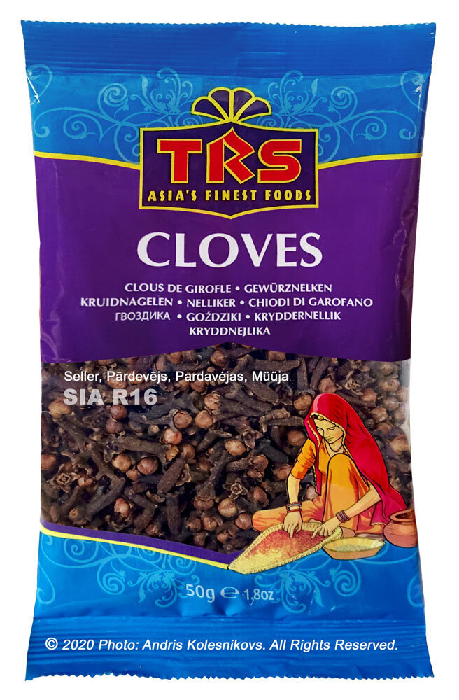 Krustnagliņas, Cloves, TRS, 50 g cena un informācija | Garšvielas, garšvielu komplekti | 220.lv