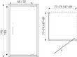 Kvadrātveida dušas kabīne Kerra Tomar 90 Slim, ar paliktni, 90x90cm cena un informācija | Dušas kabīnes | 220.lv