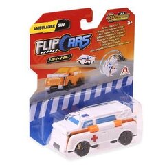 Игрушечный автомобиль 2in1 Скорая и внедорожник FLIPCARS, EU463875-06 цена и информация | Игрушки для мальчиков | 220.lv