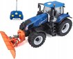 Radio vadāms traktors ar sniega metēju MAISTO TECH 1:16 New Holland, 82303 cena un informācija | Rotaļlietas zēniem | 220.lv