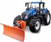 Radio vadāms traktors ar sniega metēju MAISTO TECH 1:16 New Holland, 82303 cena un informācija | Rotaļlietas zēniem | 220.lv