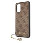 Original Guess 4G Charms Collection Hardcase maciņš Samsung Galaxy A52 5G, brūns cena un informācija | Telefonu vāciņi, maciņi | 220.lv