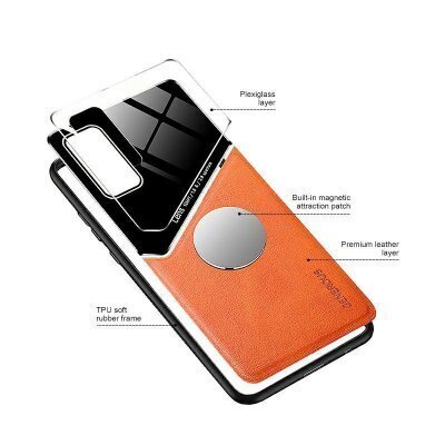 Hallo Generous Lens Silikona maciņš Apple iPhone 12 Pro Oranžs cena un informācija | Telefonu vāciņi, maciņi | 220.lv