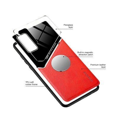 Hallo Generous Lens Silikona maciņš Apple iPhone 12 Sarkans cena un informācija | Telefonu vāciņi, maciņi | 220.lv