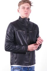 Ādas jaka vīriešiem GIPSY GBGAINESSFLAJORVBLAC-M цена и информация | Мужские куртки | 220.lv