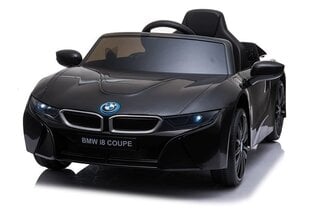 Elektromobilis bērniem BMW I8 JE1001, melns cena un informācija | Elektromobīļi bērniem | 220.lv