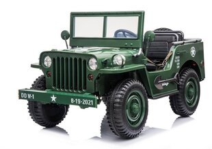Электромобиль для детей Jeep JH101, зеленый цена и информация | Электромобили для детей | 220.lv