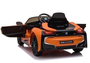 Vienvietīgs elektromobilis "BMW I8", oranžs cena un informācija | Bērnu elektroauto | 220.lv