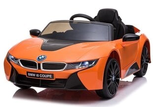 Vienvietīgs elektromobilis "BMW I8", oranžs cena un informācija | Bērnu elektroauto | 220.lv