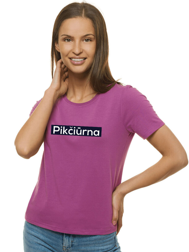 Sieviešu T-krekls "Pikčiūrna" JS/SD211-43299, violets цена и информация | T-krekli sievietēm | 220.lv