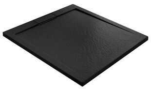 REA поддон для душа Grand, 80x100 см, Black цена и информация | Душевые поддоны | 220.lv