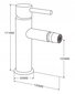 Bidē jaucējkrāns Mexen Elba, gold cena un informācija | Jaucējkrāni | 220.lv