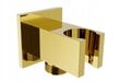 Slēpts dušas komplekts ar termostatu Mexen Cube 6in1, 30x30 cm, Gold cena un informācija | Dušas komplekti un paneļi | 220.lv
