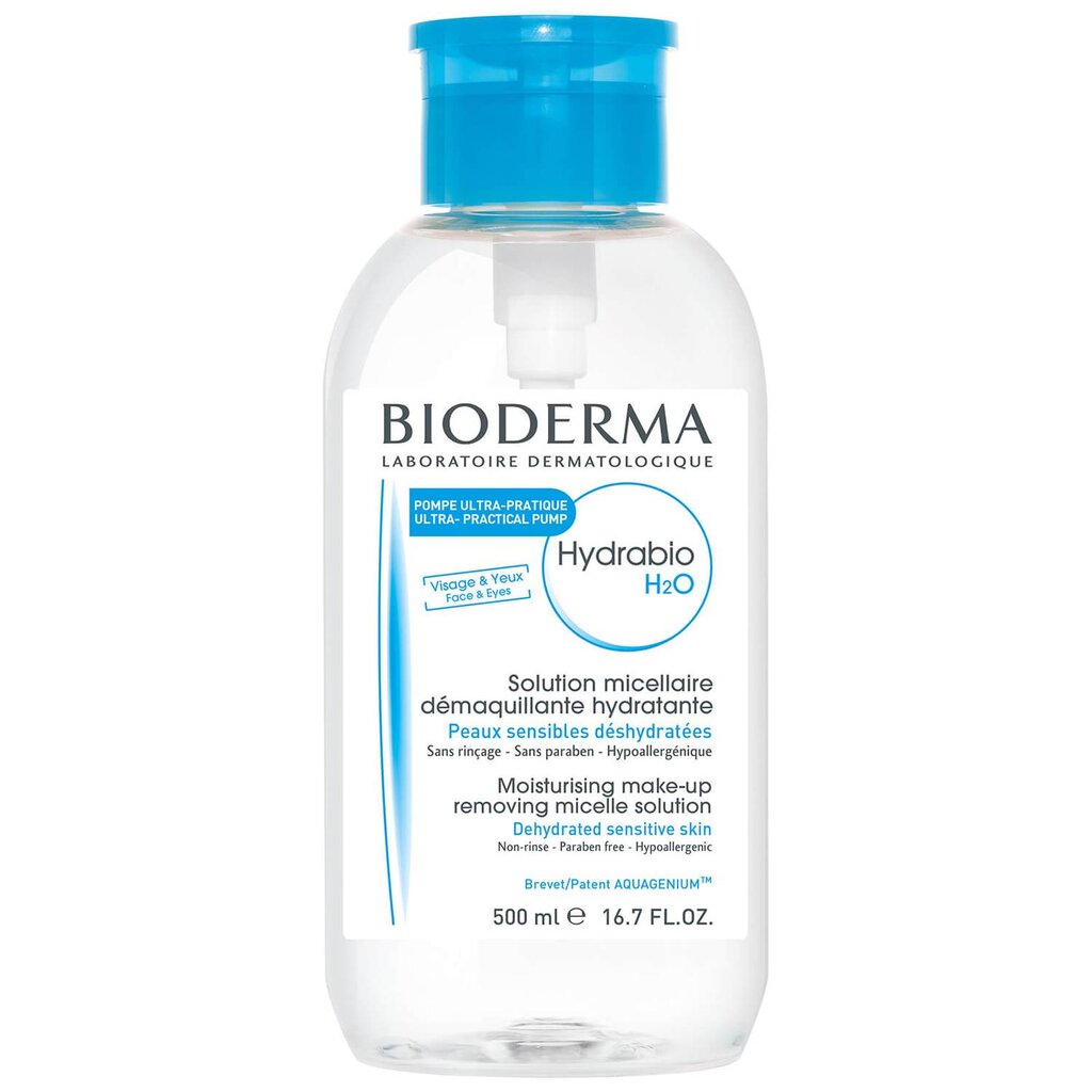 Attīrošs micelārais ūdens Bioderma Hydrabio H2O, 500 ml cena un informācija | Sejas ādas kopšana | 220.lv