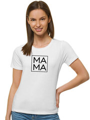 Женская футболка Mama, белая цена и информация | Женские футболки | 220.lv