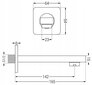 Slēpts dušas un vannas komplekts ar termostatu Mexen Cube 7in1, 30x30 cm, Graphite цена и информация | Dušas komplekti un paneļi | 220.lv