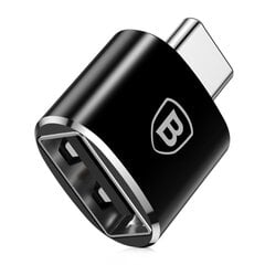 Baseus USB to USB Type-C Adapter 2.4A (Black) cena un informācija | Baseus Apģērbi, apavi, aksesuāri | 220.lv