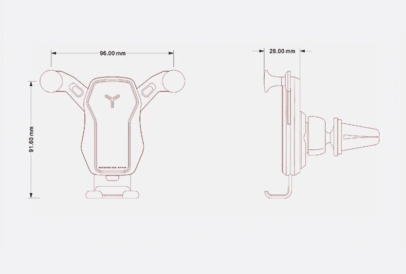 Telefona turētājs Wozinsky Horizontal / Vertical Gravity Car Mount, piemērots Air Outlet, melns (Wch-04) cena un informācija | Auto turētāji | 220.lv