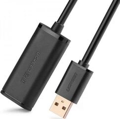 USB 2.0 pagarinātājs UGREEN US121, aktīvs, 5 m, melns цена и информация | Кабели для телефонов | 220.lv