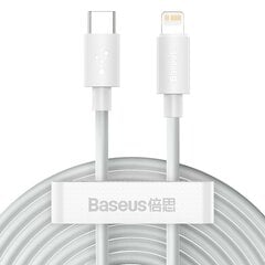 Кабель Baseus 2x USB кабель Типа C - Lightning 20 Вт 1,5 м 101297 цена и информация | Кабели для телефонов | 220.lv