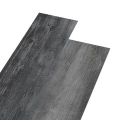 vidaXL grīdas dēļi, pašlīmējoši, 4,46 m², 3 mm, spīdīgi pelēks PVC cena un informācija | Lamināts | 220.lv